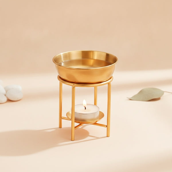 Diffuseur d'Huiles Essentielles & Brûleur d'Encens avec Bol Inox