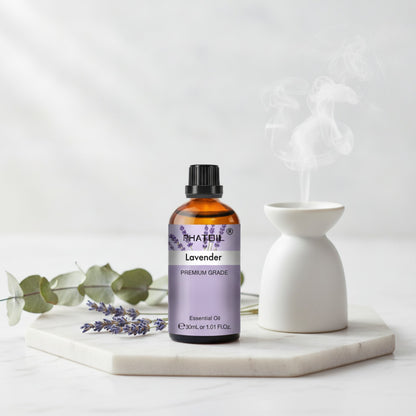 Huile Essentielle Aromathérapie 30ml - Citron, Lavande, Eucalyptus, Bergamote, Jasmin, Rose, Vanille