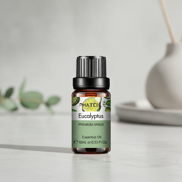 Huile Essentielle Naturelle 10ml - Eucalyptus, Lavande, Bergamote, Vanille, Menthe Poivrée - Pour Diffuseur