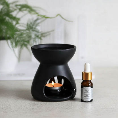 Réchaud Huiles Essentielles Céramique Fait Main - Brûleur Encens & Veilleuse